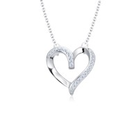 Elegant Heart Silver Necklaces SPE-5625